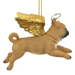 Design Toscano Pug Dog Angel Christmas Ornament, Hand-Painted Resin thumbnail 5