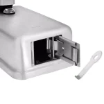 Alpine Industries 1200ml Stainless Steel Manual Liquid Soap Dispenser - Wall Mounted thumbnail 4