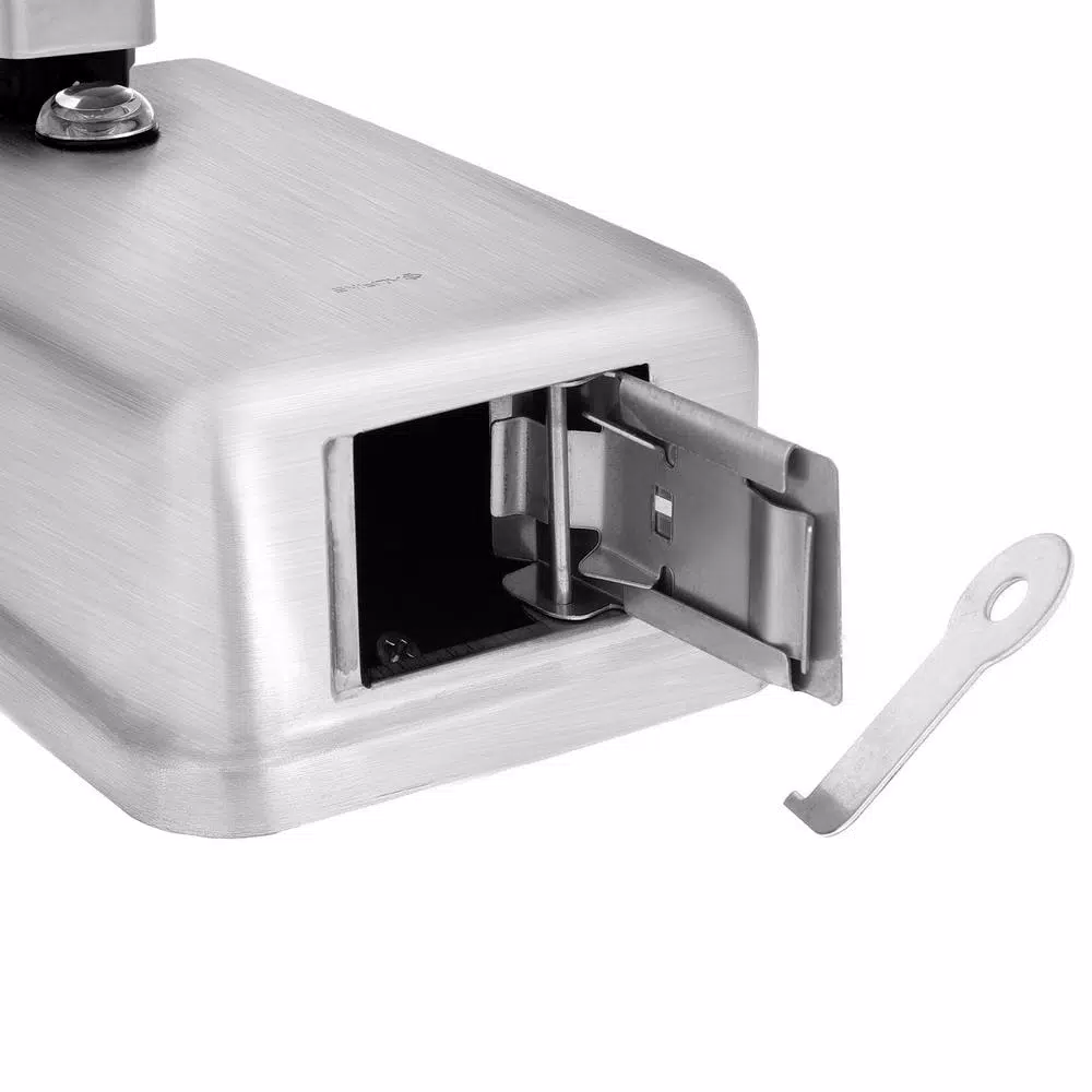 Alpine Industries 1200ml Stainless Steel Manual Liquid Soap Dispenser - Wall Mounted