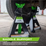 Arcan ALJS6 6-Ton Steel Jack Stands, 12,000 lb Capacity, Pair thumbnail 5
