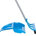 WISP 3-Piece Broom and Dustpan Set with Telescoping Handle and Bristle Seal Technology - Blue thumbnail 1