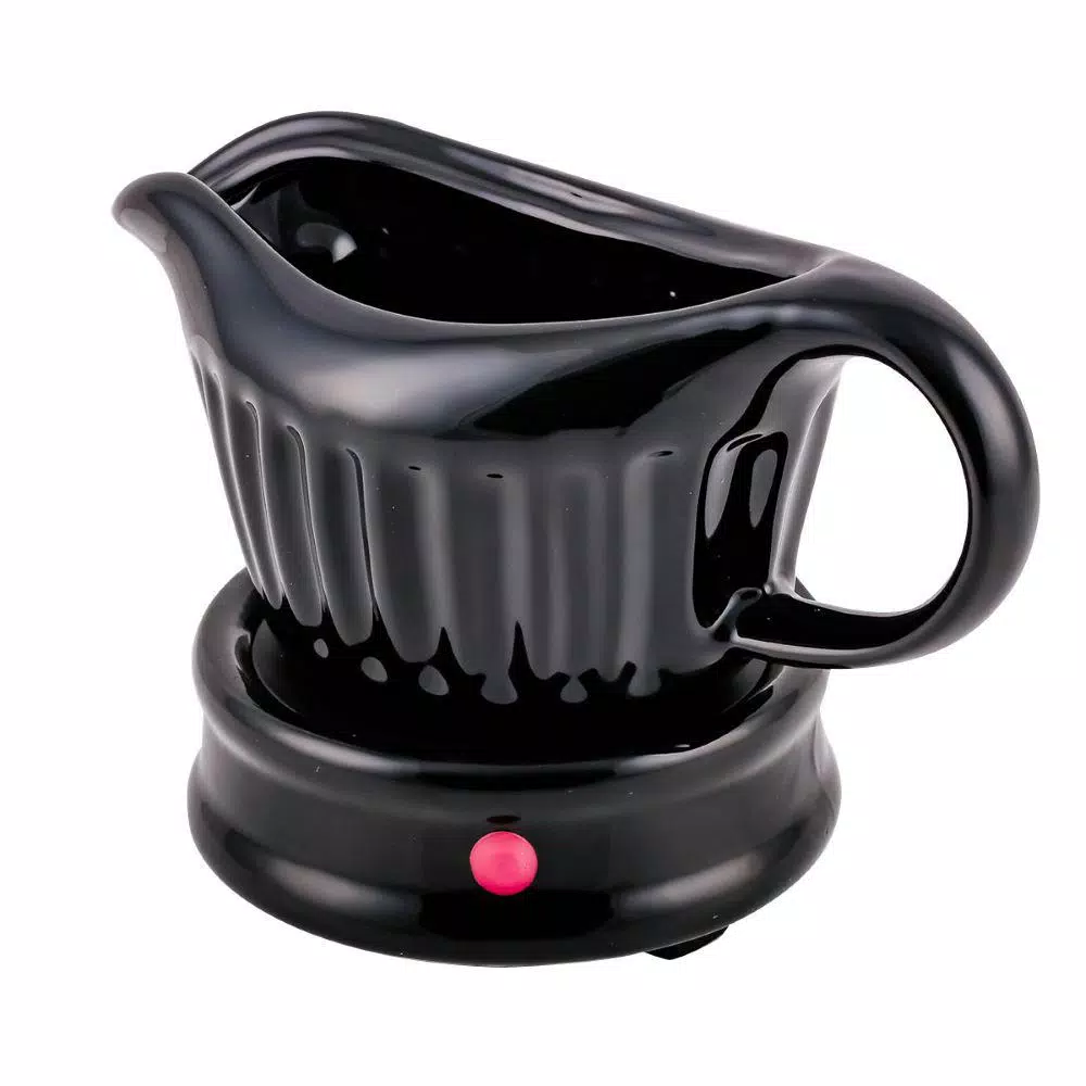 Ovente 13.5 oz. Electric Gravy Warmer with Detachable Ceramic Gravy Boat, Black