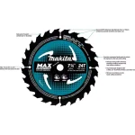 Makita 7-1/4 in. 24T Carbide-Tipped Ultra-Thin Kerf Framing Circular Saw Blade thumbnail 2