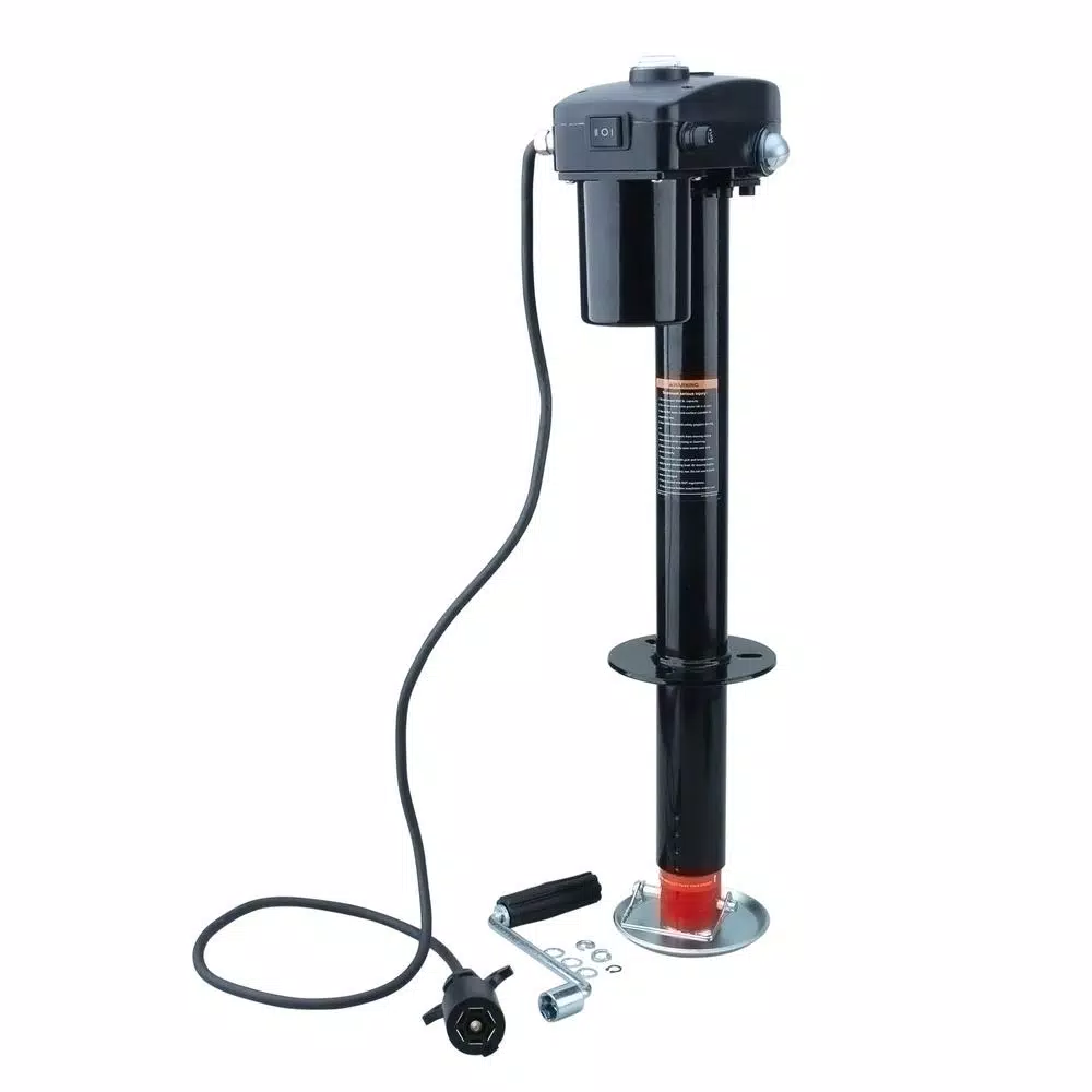Unbranded Bridgeland 3500 lbs. Heavy-Duty 12V Electric Trailer Jack with LED Lights