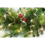 Starlite Creations 12 ft. Pre-Lit LED White Single Braided Garland, Battery Operated (Bundle of 2) thumbnail 5