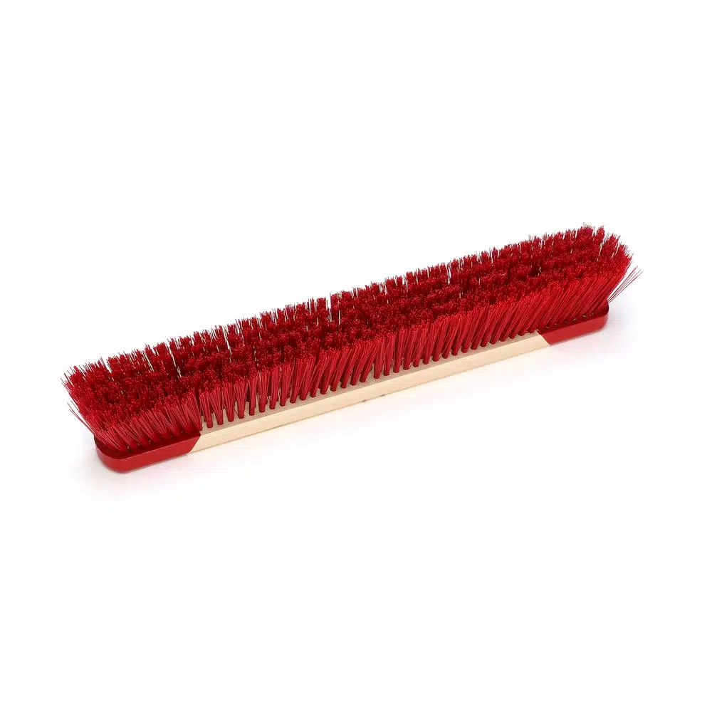 Harper 24 in. Outdoor Push Broom with 60 in. Lacquered Hardwood Handle