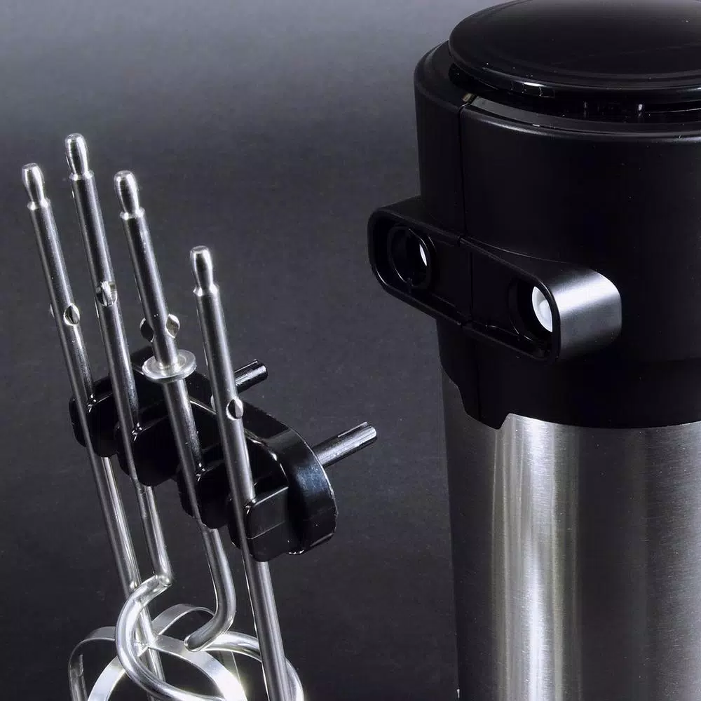 Total Chef 250-Watt 6-Speed Hand Mixer with Turbo Boost, Black/Silver