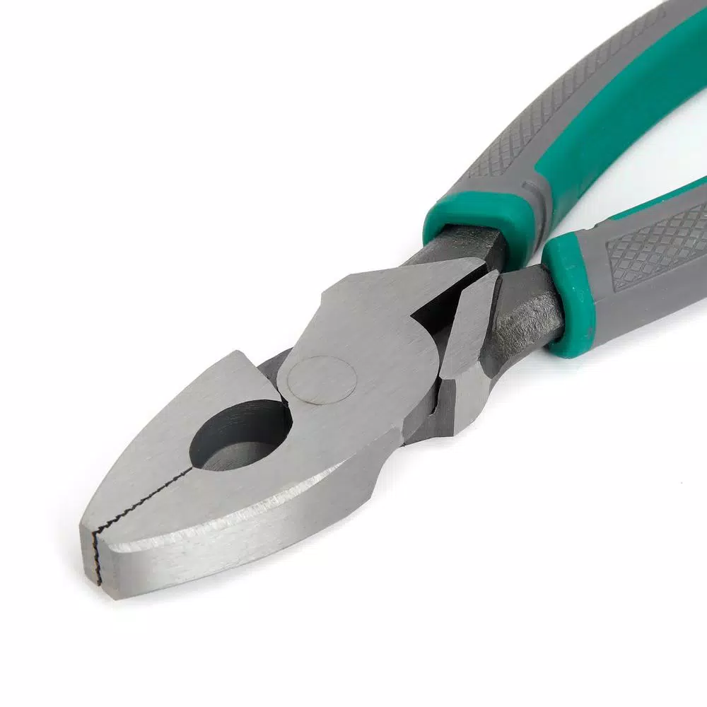 Commercial Electric 9 in. High Leverage Linesman Pliers with Tape Puller