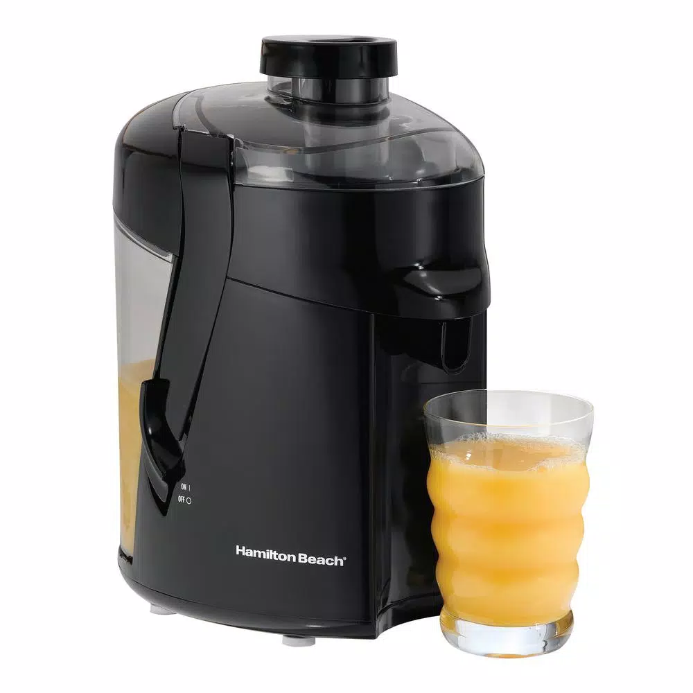 Hamilton Beach HealthSmart 400-Watt Centrifugal Juice Extractor, 12 oz. Capacity, Black