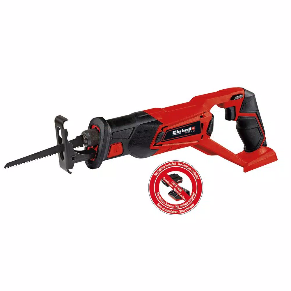 Einhell PXC 18V Cordless Reciprocating Saw, 2600 SPM, 1 in. Stroke with 6 in. Wood Blade (Tool Only)