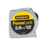 Stanley PowerLock 12 ft. x 1/2 in. Tape Measure, Metric/SAE Dual Scale with Cast-Metal Housing thumbnail 1