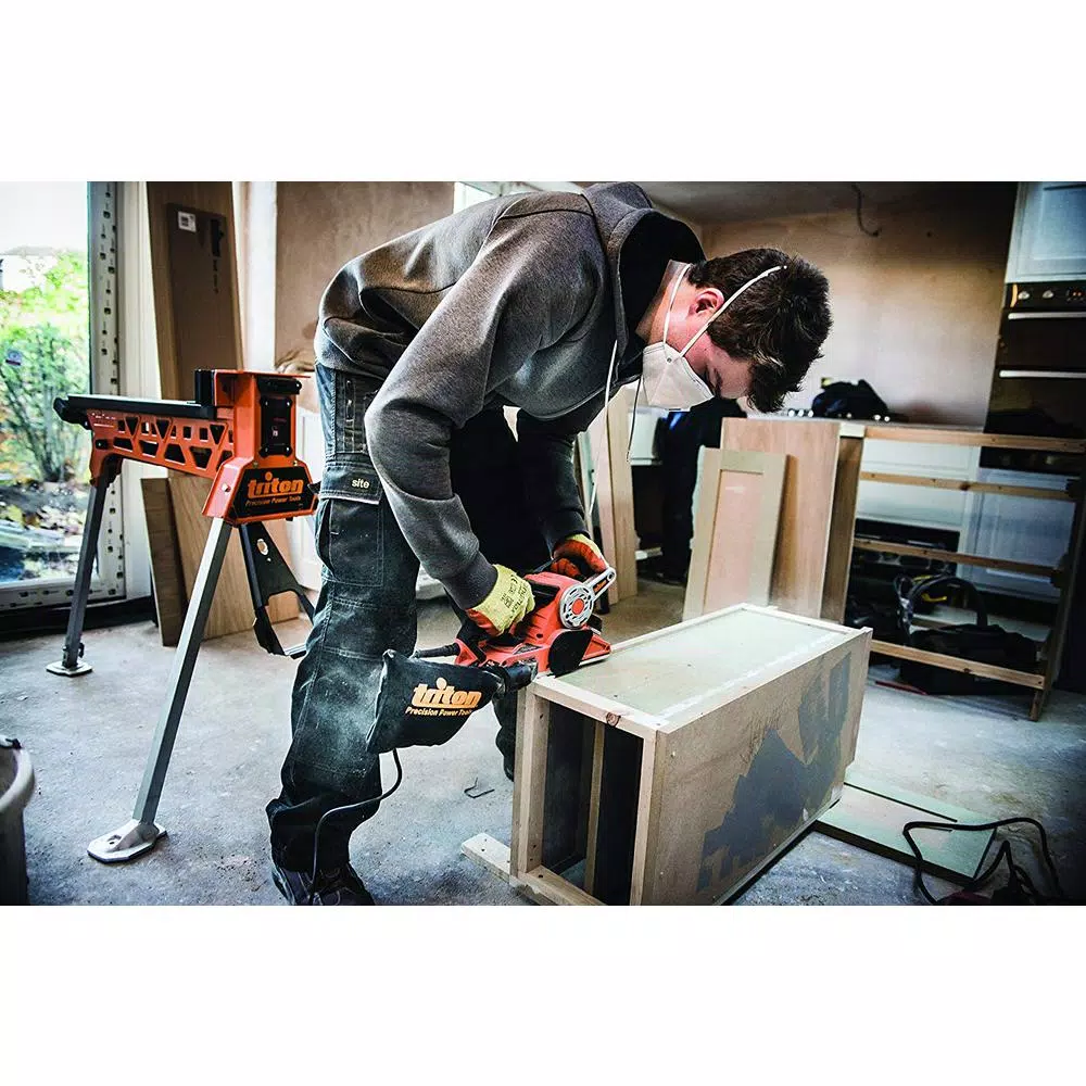 Triton 3.25 in. Corded Planer and Sander 2-in-1 Power Tool with Triple-Blade Drum