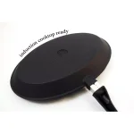 ExcelSteel 11 in. Cast Aluminum Nonstick Oval Frying Pan, Black thumbnail 5