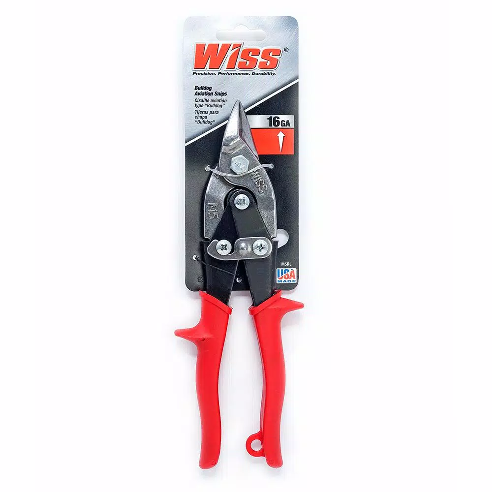 WISS Metalmaster Bulldog Snips, 9.75 in. Straight-Cut for Heavy Stock