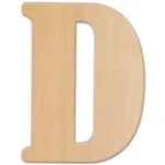 Jeff McWilliams Designs 15 in. Oversized Unfinished Wood Letter (D) - Industrial Style Wall Decor thumbnail 1