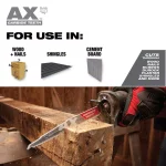 Milwaukee Hole Dozer 9-Piece Bi-Metal Hole Saw Set with AX Carbide Reciprocating Saw Blade thumbnail 4