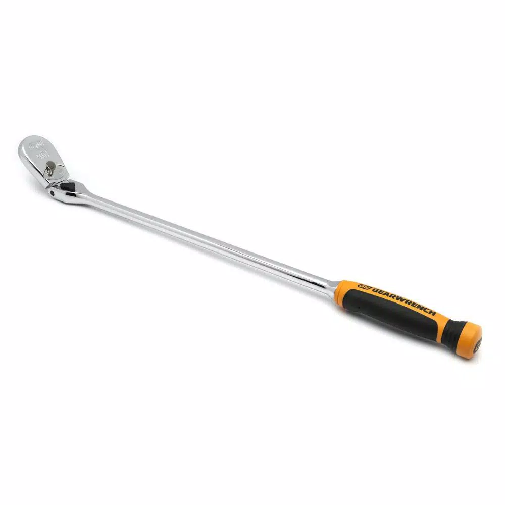 GEARWRENCH 1/2 in. Drive 24 in. 90 Tooth Locking Flex Head Teardrop Ratchet