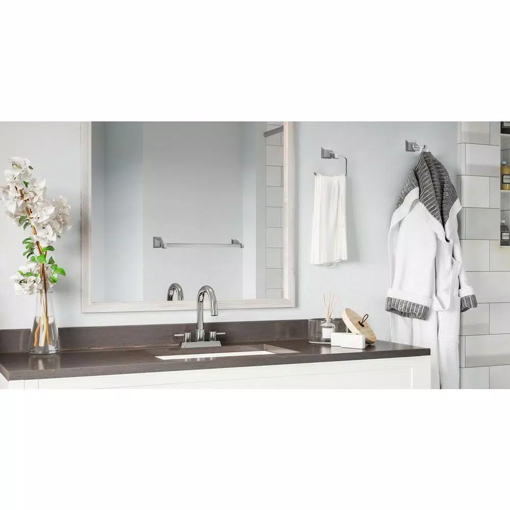 Design House Torino Double Robe Hook in Satin Nickel