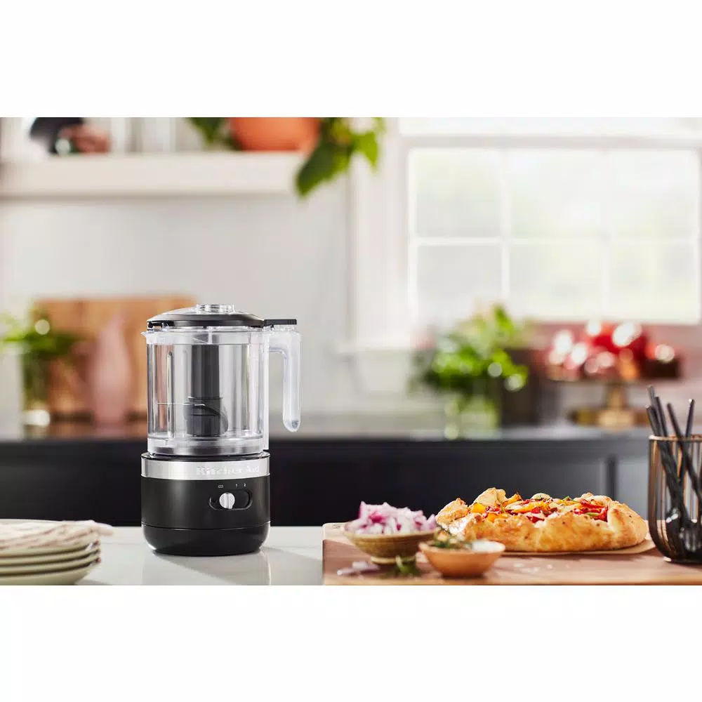 KitchenAid Cordless 5-Cup Food Chopper, Black Matte