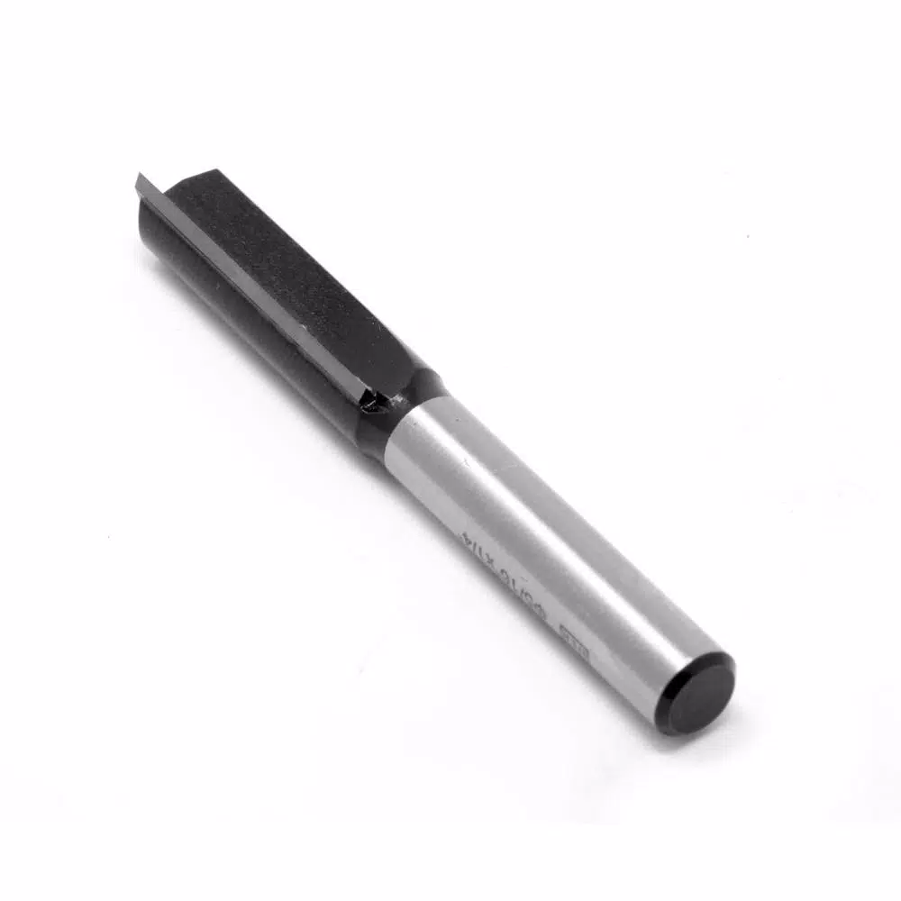 WEN 5/16 in. Straight 2-Flute Carbide Tipped Router Bit, 1/4 in. Shank