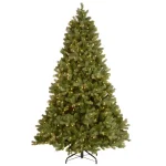 National Tree Company 7 ft. Downswept Douglas Fir Artificial Christmas Tree with 700 Clear Lights thumbnail 1