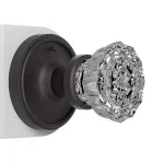 Nostalgic Warehouse Waldorf Crystal Privacy Door Knob, Oil-Rubbed Bronze, 2-3/8 in. Backset thumbnail 4