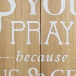 Stratton Home Decor Stratton Home Wash Your Hands, Say Your Prayers Wood Wall Art Sign thumbnail 3