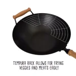 Honey-Can-Do Joyce Chen 10-Piece Carbon Steel Non-Stick Wok Set with Bamboo Accessories thumbnail 6