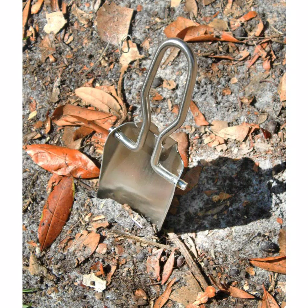 UST U-Dig-It Pro Folding Shovel with Nylon Pouch, Stainless Steel