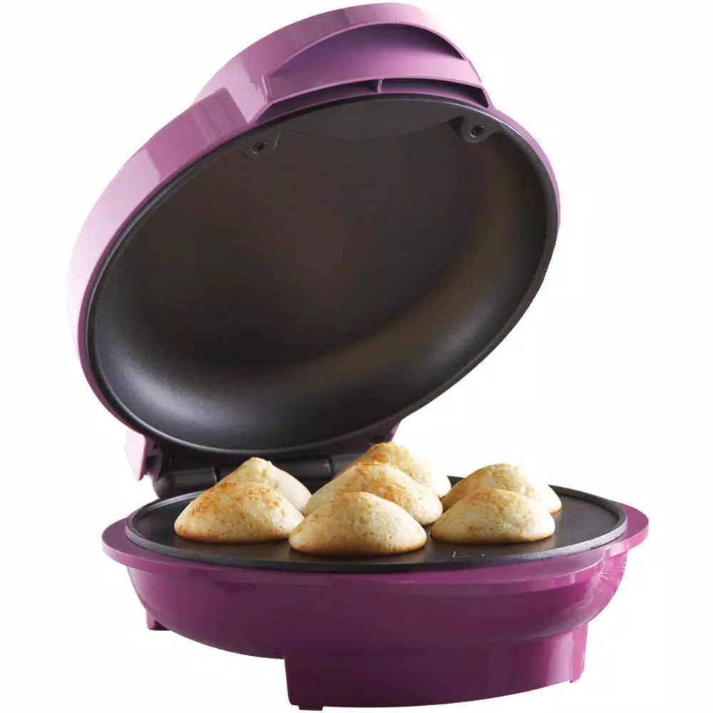 Brentwood Appliances TS-252 Mini Cupcake Maker, 7-Slot Nonstick Specialty Maker, Pink