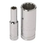 GEARWRENCH 1/4 in. Drive Metric 12-Point Deep Socket Set, 13-Piece thumbnail 4