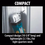Makita DA3010F 3/8 in. 4 Amp Corded Right Angle Drill with Variable Speed thumbnail 2