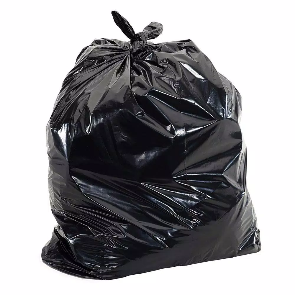 Aluf Plastics 55 Gal. Heavy-Duty Black Trash Bags, 2.0 mil, 100-Count