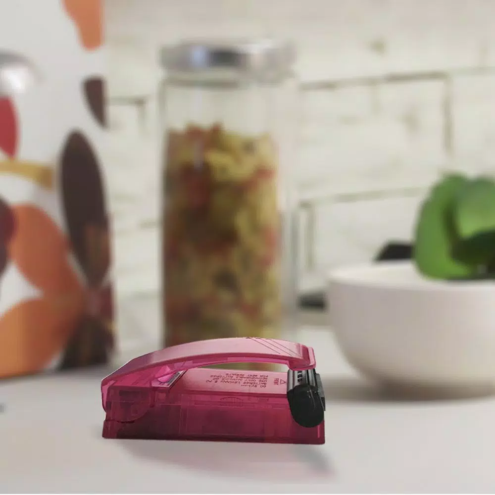 iTouchless Handheld Bag Re-Sealer Set, 2-Pack (Red & Blue)