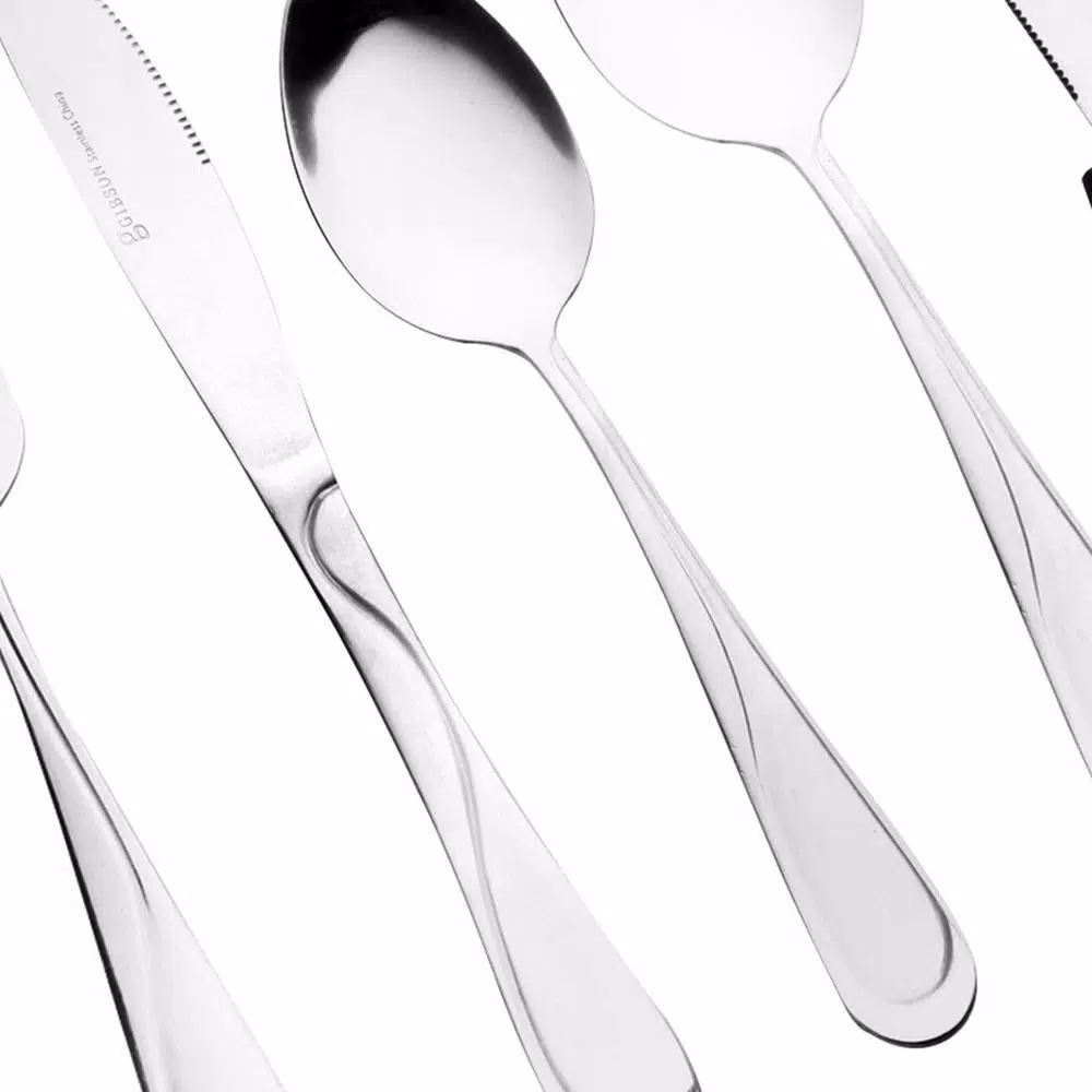 Gibson Home Trillium Plus 24-Piece 18/10 Stainless Steel Flatware Set, Service for 4