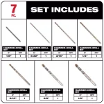 Milwaukee 7-Piece Carbide Hammer Drill Bit Set with 3-Flat Secure-Grip thumbnail 2