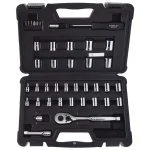 STANLEY 40-Piece Mechanics Socket Set with 72-Tooth Ratchet thumbnail 1