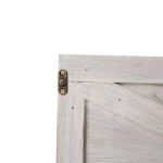 Glitzhome 22.09 in. Washed White Wooden Tree Collar - Rustic Farmhouse Christmas Tree Box thumbnail 6