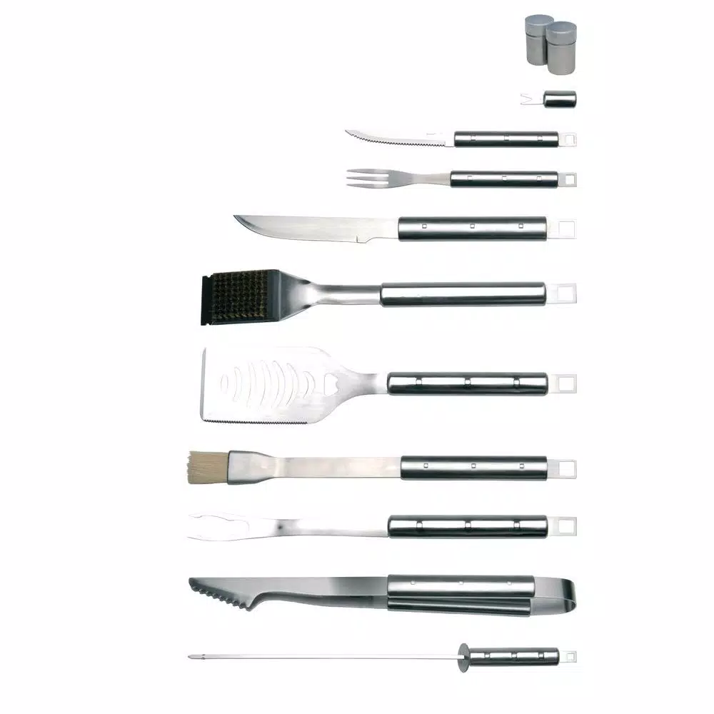 BergHOFF Cubo 33-Piece Stainless Steel Barbecue Set with Carrying Case
