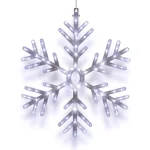 Alpine Corporation 24 in. Hanging Snowflake with 102 Cool White LED Lights thumbnail 1