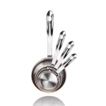 Artaste New Star 4-Piece Brass Plated Stainless Steel Measuring Cup Set thumbnail 3