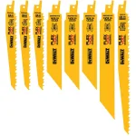 DEWALT FLEXVOLT Bi-Metal Reciprocating Saw Blade Set (8-Piece) with 10-Compartment Pro Organizer thumbnail 5