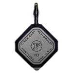 FINEX 11.6 in. Cast Iron Grill Pan with Stainless Steel Handle, Black thumbnail 3
