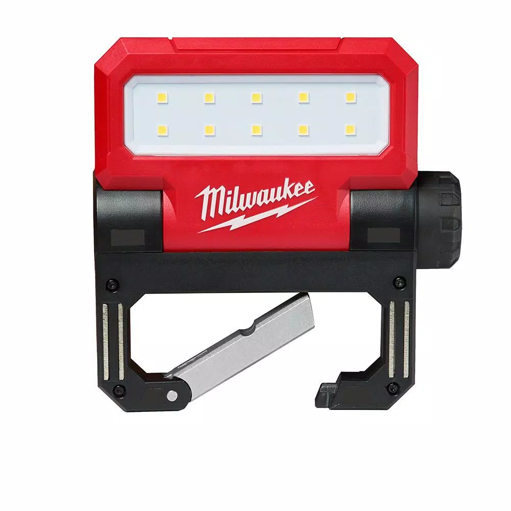 Milwaukee REDLITHIUM USB ROVER 550 Lumen Pivoting LED Rechargeable Flood Light (2-Pack)
