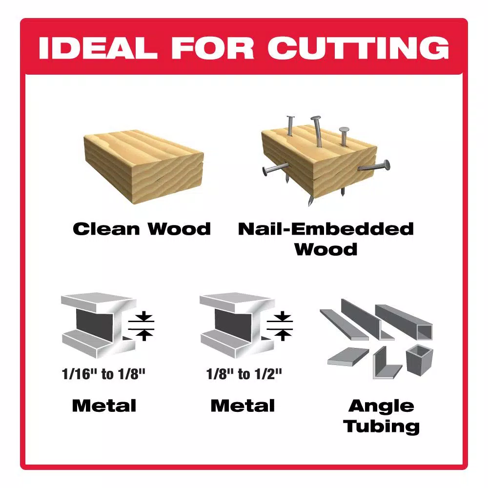 DIABLO Bi-Metal Reciprocating Saw Blade Set for Nail-Embedded Wood and Metal Cutting, 6-Piece