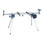 POWERTEC MT4004 Aluminum Miter Saw Stand with Wheels and Adjustable Feed Rollers thumbnail 1
