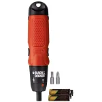 BLACK+DECKER 6V Cordless Alkaline Powered Screwdriver with 4 AA Batteries thumbnail 3