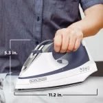 BLACK+DECKER Steam Advantage Traditional Steam Iron, 1200W, Blue thumbnail 6