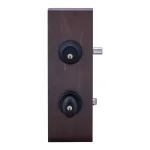 Copper Creek Colonial Egg Style Black Entry Door Knob with Single Cylinder Deadbolt Combo Pack thumbnail 2