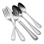 Oneida New Rim 18/10 Stainless Steel Serving Spoons, Silver, Set of 12 thumbnail 2